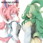 Zhu Yi Wan Jia Studio – Furry Sylveon x Leafeon Pokémon Themed Resin Collectible - Image 16
