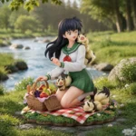 【Pre order】LS Studio 1/6 Inuyasha Kagome Higurashi & Kirara