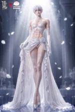 【Pre order】MOCHI Studio X Floating Light Studio Handsome Men Wedding Gown Cos Series 001 Satoru Gojo Jujutsu Kaisen