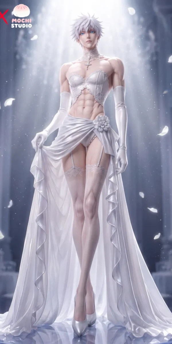 【Pre order】MOCHI Studio X Floating Light Studio Handsome Men Wedding Gown Cos Series 001 Satoru Gojo Jujutsu Kaisen