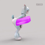 Lupacols Studio – Furry Kemono Musume Series Pink × White Kemono Musume Licensed Silicone Sex Doll - Image 4