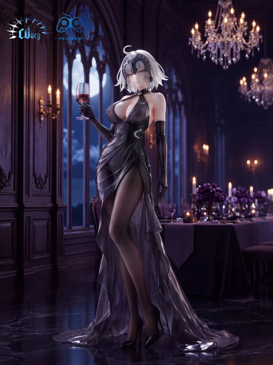 f6e5dab6a22a6516 【Pre order】PG × Cdkey Studio 1/6 Fate/Grand Order Black Saber Evening Gown Ver. - Image 1