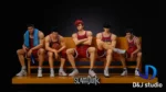 【Pre order】D&J Studio - Slam Dunk Rukawa Kaede & Miyagi Ryota & Akagi Takenori & Sakuragi Hanamichi & Mitsui Hisashi - Image 11