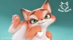 Fox Silicone Figure – Luna Furry Studio - Image 3