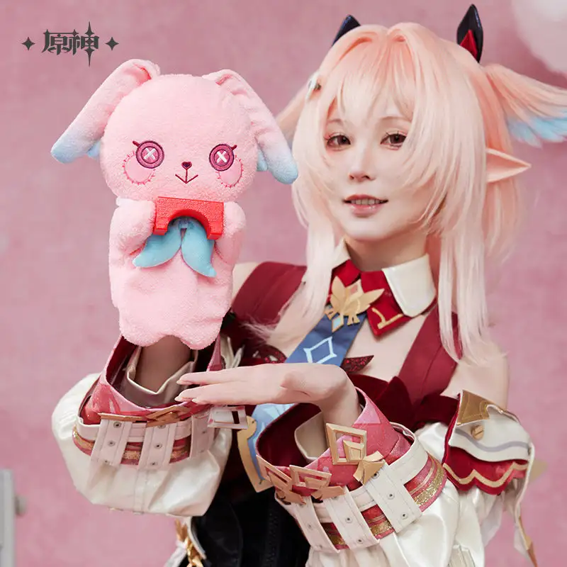 genshin-linnea-bunny-plush-hand-puppet-5 mihoyo-Official Genshin Impact Linnea Bunny Plush Hand Puppet - Image 1
