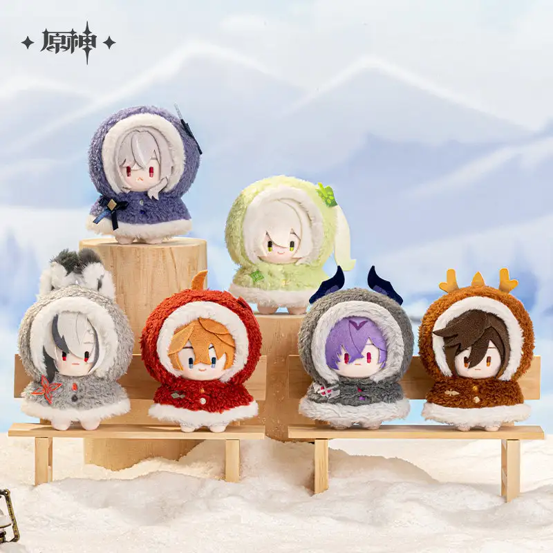 genshin-plushie-hangable-snow-main mihoyo-Official Genshin Impact Fun in the Snow Series Plushie Hangable - Image 1