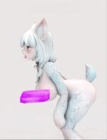 Lupacols Studio – Furry Kemono Musume Series Pink × White Kemono Musume Licensed Silicone Sex Doll - Image 5