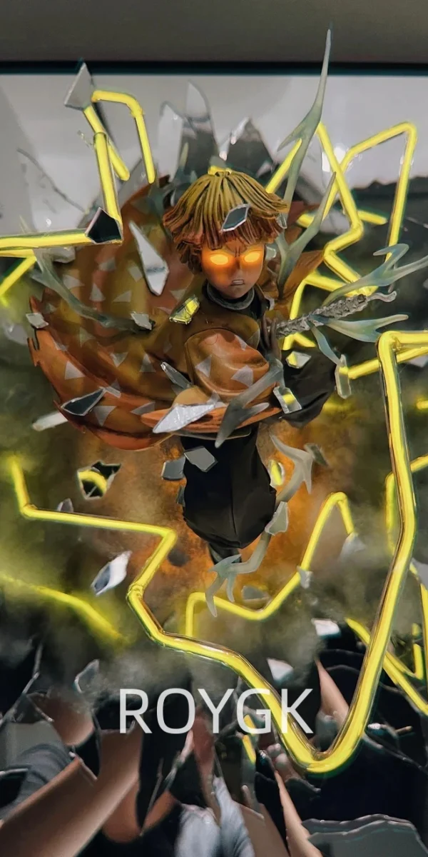 Demon slayer Zenitsu with yellow thunder lighting~Anime world !!50*60cm