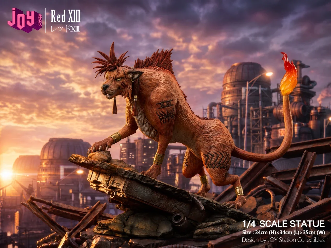 46883575c7c8b5d2 【Pre order】Joy Studio 1/4 Final Fantasy VII Red XIII with LED - Image 1