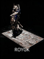 Damaged Unicorn Gundam standing pose one platform !1:48 mega - Image 5