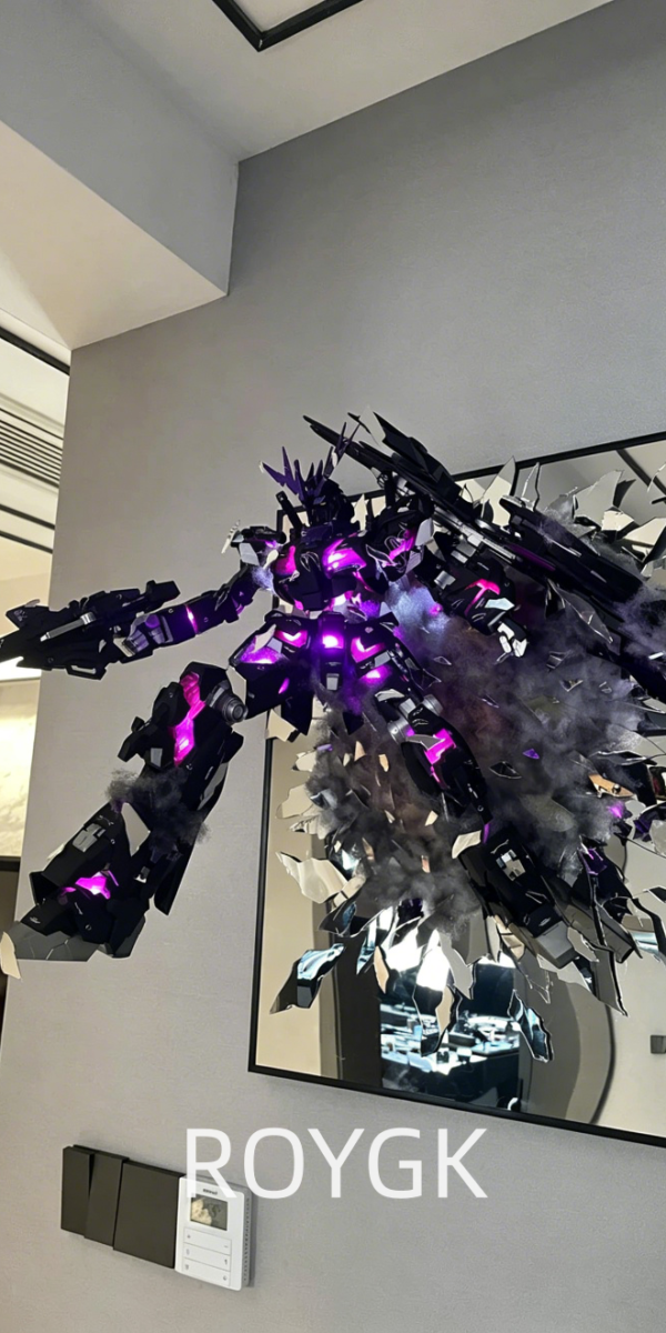 Unicorn Gundam 02 Black style feeling with broken mirror 1:48 mega