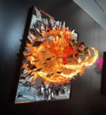 Demon slayer Tanjiro srtriking from broken mirror 50*60cm - Image 3