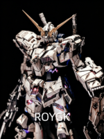 Damaged Unicorn Gundam standing pose one platform !1:48 mega - Image 3
