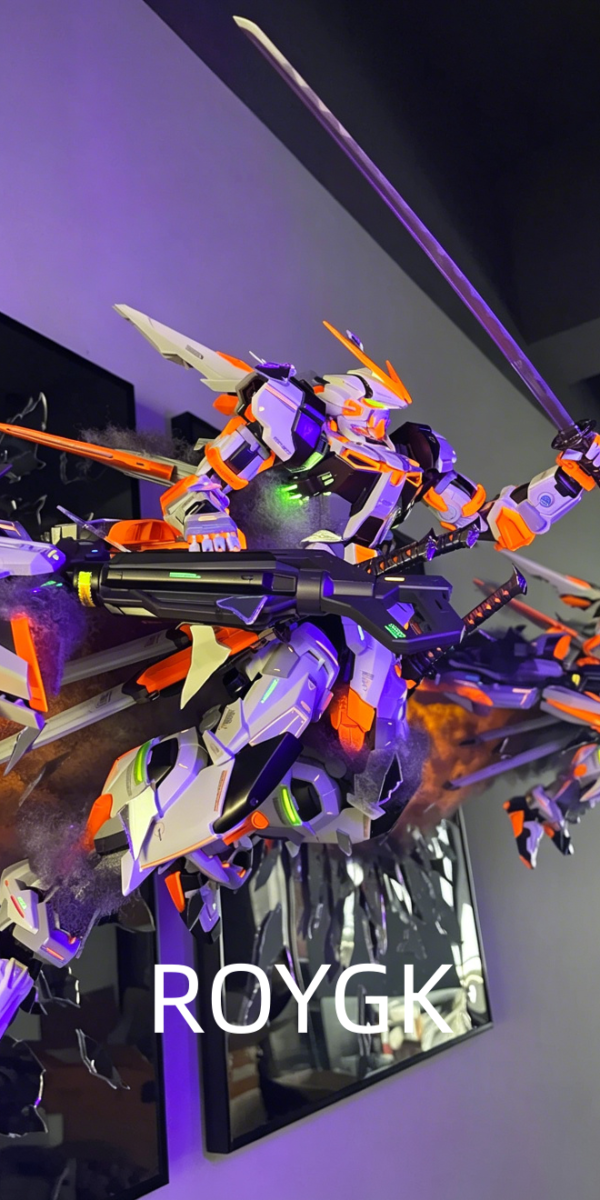 Gundam Astray with Huge Sword with lighting effect and fluorescent effect!!