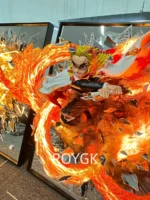 Demon slayer Rengoku Kyoujurou striking from broken mirror 50*60cm - Image 2