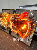 Demon slayer Rengoku Kyoujurou striking from broken mirror 50*60cm - Image 5