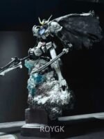 Iron-Blooded Barbatos | Battle-damaged Snowfield Scene Figure, Weathered Paintwork, Frozen Battlefield - Image 2