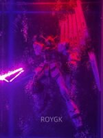 Nu Gundam RX-93 Water Suspension Light Effect Display Cabinet Ornament - Image 3