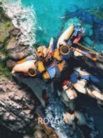 Wing Gundam, coastal reef seascape, miniature diorama 3D ornament, wooden photo frame - Image 5