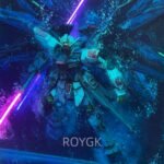 Gundam - Strike Freedom Deep-Sea Bubble Light-Up Scene Ornament, Dual Light Swords, White Display Case - Image 4
