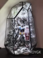 Gundam RX-78-2 Originator Snow Battle Scene Figurine with Acrylic Display Case - Image 2