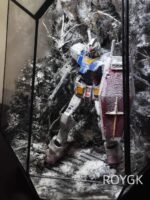 Gundam RX-78-2 Originator Snow Battle Scene Figurine with Acrylic Display Case - Image 5