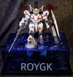 Unicorn Gundam RX-0 Dual Gun Holding Water Wave Effect Display Stand Ornament - Image 2