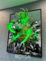 Demon Slayer: Kimetsu no Yaiba - Shattered Mirror · Wind Hashira Shinazugawa Sanemi GK 3D Frame Statue with LED Light - Image 3