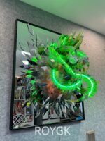 Demon Slayer: Kimetsu no Yaiba - Shattered Mirror · Wind Hashira Shinazugawa Sanemi GK 3D Frame Statue with LED Light - Image 2