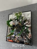 Demon Slayer: Kimetsu no Yaiba - Shattered Mirror · Wind Hashira Shinazugawa Sanemi GK 3D Frame Statue with LED Light - Image 4