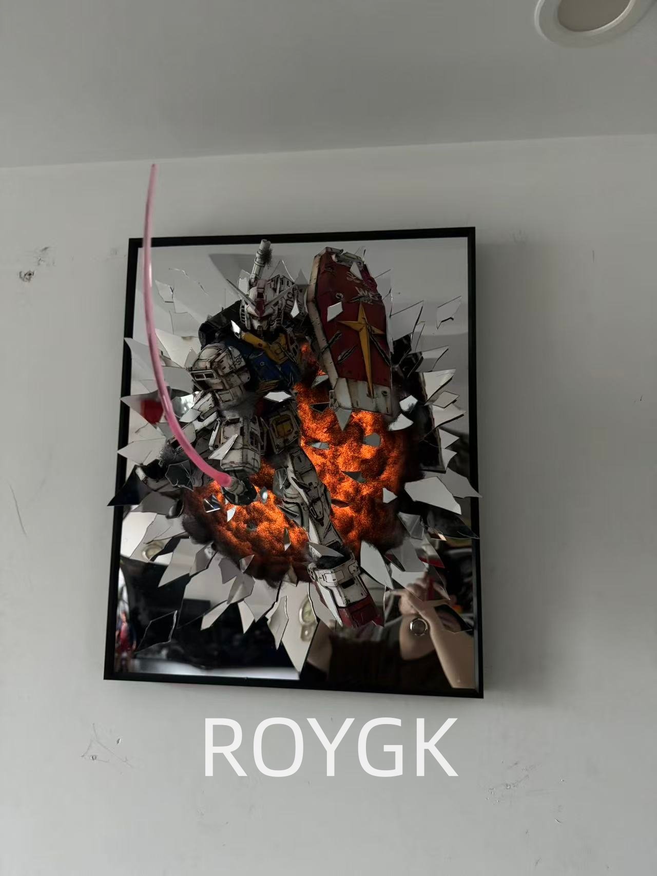 微信图片_20261001160032_437_524 Broken Mirror Primitive Gundam RX-78-2 3D Stereoscopic Painting - Image 1