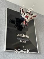 RX-0 Unicorn Gundam Bust, Battle-Damaged Weathering, Multi-LED Light-Up Transformable Half-Body Statue - Image 3